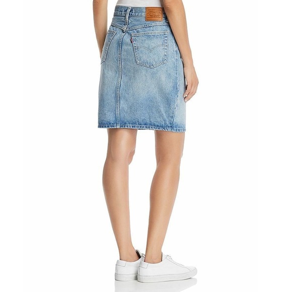 Levi's Light Blue Denim Mini Skirt - Picture 2 of 11